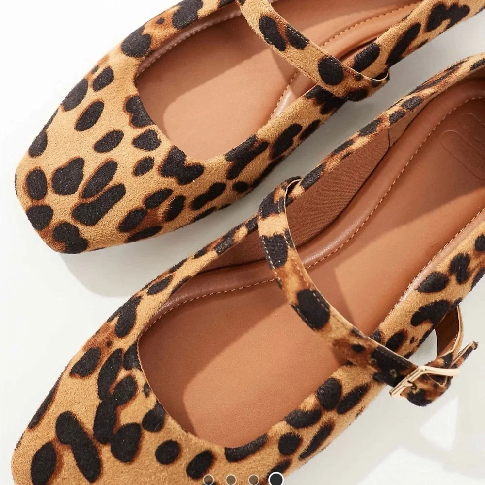 ASOS Leopard Print Mary Jane Ballet Flats - Picture 11 of 11